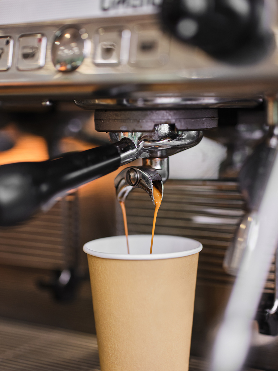 The Cornish Oven Freshly Ground Organic Coffee Espresso Pouring